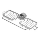 Kitchen Space Aluminum Sink Rack Sponge Storage Holder Soap Drainer Shelf3923