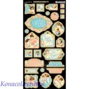 Graphic 45 Precious Memories Chipboard #2 Decorative Sheet New! Baby!