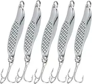 Parliky 5pcs Imitation Fishing Lures Wear Resistant Fishing Bait for Bass Trout and Pike for Lakes Rivers and Streams Mimicking Live Bait