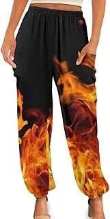 [Forchrinse] Galaxy Purple Nebula Harem Pants Womens Wide Leg Pants Baggy Boho Trousers Plus Size Palazzo Yoga Sweatpants