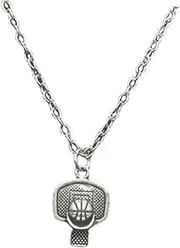 [VALICLUD] Basketball Chain Necklace for Men Stylish Sports Pendant Boys Necklaces