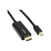 Rocstor Y10C196-W2 PREMIUM 6 FT (1.8M) MINI DISPLAYPORT TO HDMI CABLE - 4K/2K @6