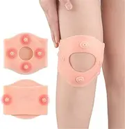 Knee Brace, Silicone Knee Compression Sleeve Support Brace, Waterproof Magnetic Knee Care Pad, Patella Tendon Support Brace for Meniscus Tear Arthritis Tendonitis MCL ACL, Pain Relief, Recovery, Sport