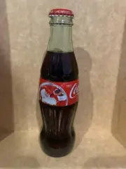 Coca-Cola Glass Bottle 8oz Coke Collectible RARE Full Holiday 2011 Xmas Santa