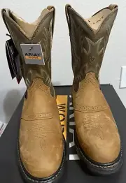 Ariat WorkHog Pull-on Work Boot Aged Bark (Size 10 D).