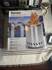 Terraen Indoor/ Outdoor Fire Pit Stainless Steel *NEW IN SEALED BOX*