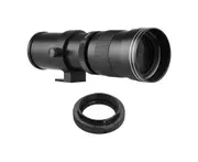 Camera MF Super Telephoto Zoom Lens F/8.3-16 420-800mm T Mount with Adapter Ring Universal 1/4 Thread Replacement for Canon EF-Mount Cameras EOS 80D 77D 70