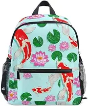 [ODAWA] School Backpacks, Lilies Flower Design, Light Blue, 12 Inch for Boys and Girls