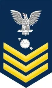 Operations Specialist OS 1st Class E-6 Gold 5.5" Rank Sticker / Decal