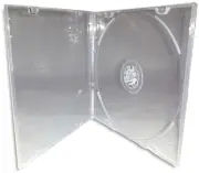 400-Pak Square-shaped CD/DVD CLAMSHELLS with Side Lock (2 x 200/box)