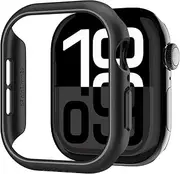 SPIGEN Thin Fit for Apple Watch Series 10 46mm Case, Ultra Slim Lightweight Design Precise Cutouts, Exact Fit Hard PC Protective Raised Edge Cover - Black