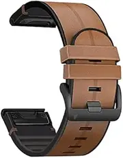[XNWKF] For Garmin Fenix 6XPro 6 5 5X Plus 3/3HR Wristband Quick Fit 26 22mm Silicagel Leather Watch Strap Forerunner 935/945 Bracelet