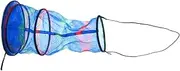Sosoport Foldable Portable Mesh Fish Protection Net Colorful Three Layer Design for Outdoor Fishing Lightweight and Durable Quick Setup and