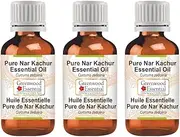 Greenwood Essential Pure Nar Kachur Essential Oil (Curcuma zedoaria) 100% Natural Therapeutic Grade Steam Distilled for Personal Care (Pack of Three) 100ml X 3 (10oz)