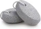 Natural Foot Pumice Stone for Feet 2 Pack Lava Pedicure Tools Hard Skin White