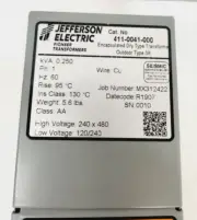 TRANSFORMER JEFFERSON ELECTRIC 41-0041-000 " NEW "