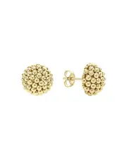 Lagos Caviar Gold Collection 18K Gold Stud Earrings