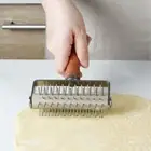 Pie Homemade Stainless Steel Baking Tool Wheel Dough Roller Pizza Docker