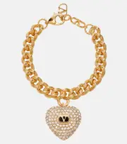 [Valentino] Valentino Coeur Royal VLogo charm bracelet M gold