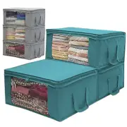1/3x Storage Bags Zipped Clothes Organizer Underbed Wardrobe Cube Closet Boxes