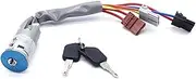 Lock Cylinder for Peugeot 306 1993-2002, Ignition Switch Lock Barrel Cylinder Set with 2 Keys 4162.99/416299/252113