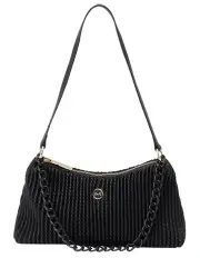 [Mocha] Serena Crossbody Bag in Black