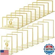 Hoteam 18 Pack Frame Acrylic Sign Holder Table Number Holders Wedding Sign Do