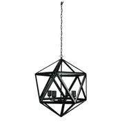 GEO 4 Geometric 4-light Pendant Matt Black