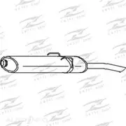 Redback Mufflers Bolt-On to suit 405 M116 90> FR M - M6507
