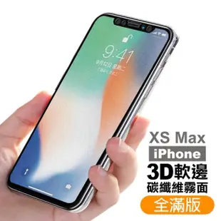 iPhone XSMax 滿版鋼化膜手機9H保護貼 霧面 防窺(2入 XSMax鋼化膜 XSMax保護貼)