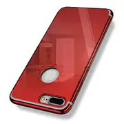 KISSCASE Plating Mirror Glitter Hard PC Protective Case for iPhone 7/7Plus IPHONE 7 PLUS RED