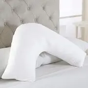 Aus Made Tri Boomerang V Shape Maternity Nursing Pregnancy Support Pillow Cotton Cover