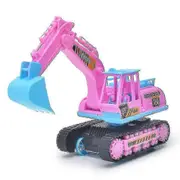 Large Engineering Vehicle Model Plastic Excavator Dump Truck Cars Toy For Kids Boys Outdoor Sand Game-excellent pink-B