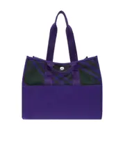 Burberry Check Pattern Tote Bag One size Blue