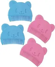 OHPHCALL Cradle Cap Comb Toddler Bath Hair Brush Scalp Scrubber Shampoo Cradle Cap Comb for Safe Hair Care