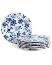 Stone Lain Fiore 8-Piece Salad Plate Set New Bone China