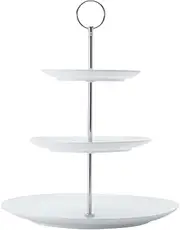 Maxwell & Williams White Basics Diamonds 3-Tier Cake Stand Gift Boxed