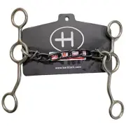 26BE Bar H Equine Western Horse 5 In Mouth Heavy-Duty Gag Bit Solid Stainless