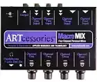 MacroMix 4-Channel Compact Audio Line Mixer with Independent Volume Control