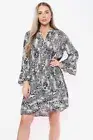 New Quirky Ladies Italian Lagenlook Snake Print Floaty Kaftan Style Tunic Top