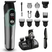 Beard Trimmer for Men Professional Electric Hair Clippers Razor for Nose Hair Trimmers for Barbers, Cutting Grooming Kit,Darkyan