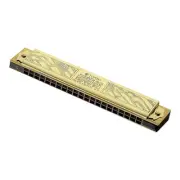 TOMBO 1921A Super Deluxe Tremolo Harmonica Gold-Plated Cover New