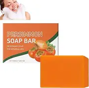 Persimmon Soap Bar for Body Odor Removal, Persimmon for Face and Body Wash, Cleansing and Nourishing skin, Deodorant Bar Soap for Old People Smell, Deodorant Bath for Women & Men, Refresh Skin (1pcs)