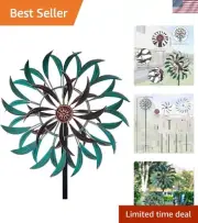 Metal Wind Spinner,Two-Way Wind Sculptures,360 Degrees Kinetic Wind Spinners ...