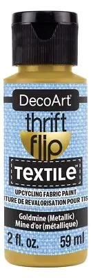 DecoArt Thrift Flip Matte For Textile 2oz Squeeze Bottle-Goldmine