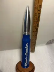 VETERANS BEER COMPANY BLONDE BOMBER ARTILLERY SHELL beer tap handle. ILLINOIS