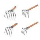 Hand Rake Loosening Soil Gardening Claw Rake for Backyard