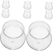 BCOATH 8Pcs Clear Bubble Hydroponic Plant Vase Unique Terrarium Fish Bowl for Home Decor Wedding Events and Succulent Propagation Chic and Contemporary Design