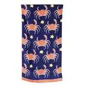 Onkaparinga Kids 60x120cm Beach/Swimming Pool Towel Soft Absorbent Cotton Crabs