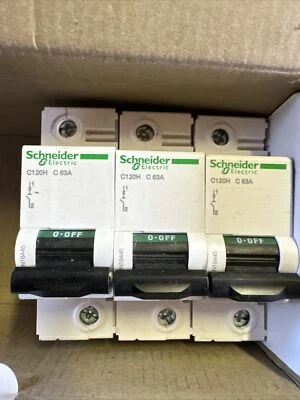 Schneider Electric - 18445 - C120H 'C’ type 63 amp 1 pole MCB. Brand New